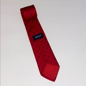 Vintage Giorgio Menswear Red Floral Tie